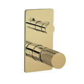 Linkware Gabe Wall Shower Bath Mixer W/ Divertor - Brushed Gold